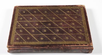 Album mughalské dynastické genealogie, 1855 (kůže se zlatými detaily) od Indian School