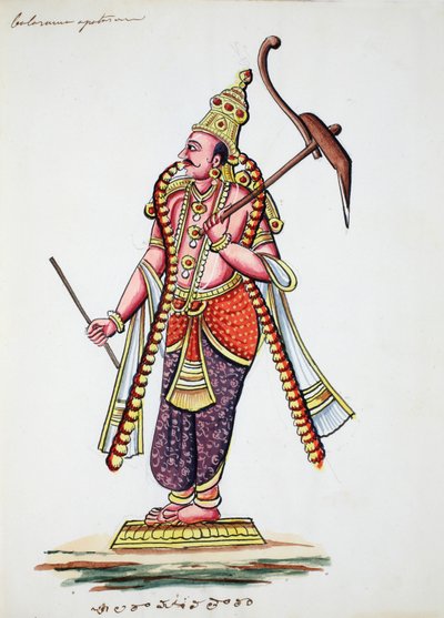 Balarama, 9. avatar Višnua (wc na papíře) od Indian School
