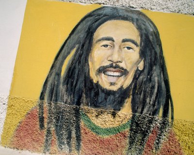 Bob Marley (malovaný cement) od Indian School
