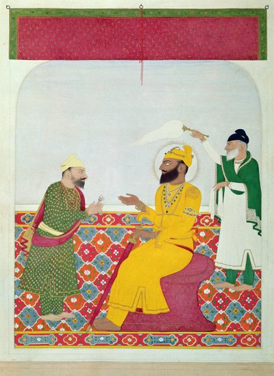 Guru Gobind Singh (1666-1708) 1815-25 od Indian School