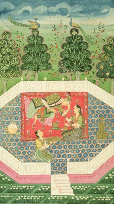V. 11B.19 Královna víl baví prince, kolem 1720-30 od Indian School