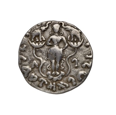 Indo-skytská mince, 20 př. n. l. (stříbrná) od Indian School