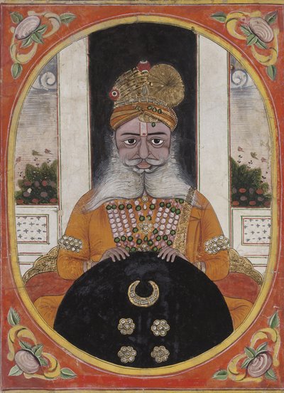 Maharaja Sardar Singh, vládce Bikaner, 1851-71 od Indian School