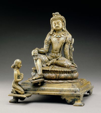 Manjusri, kultura Sirpur, 800 n. l. (bronz) od Indian School
