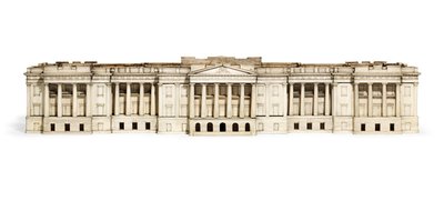 Model paláce Hazarduari, Murshidabad, kolem roku 1835 (slonovina a tvrdé dřevo) (viz také 1679664-5) od Indian School