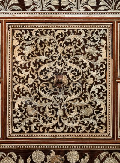 Mughalský kabinet, Gujarat nebo Sindh, západní Indie od Indian School