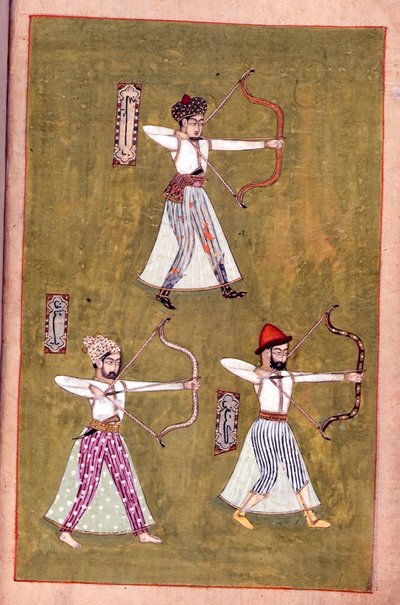 Nebo 14143 fol.16v Archers, z 