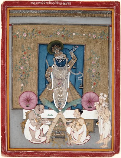 Rajmalkos Raga, cca 1775 (neprůhledný akvarel a zlato na papíře) od Indian School