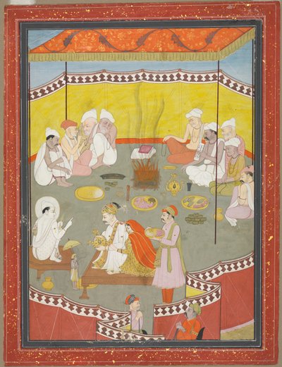 Královský pár rozdává jídlo od Indian School