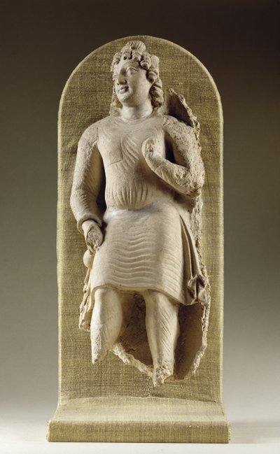 Stálá mládež nebo Maitreya, Gandhara (štuk) od Indian School