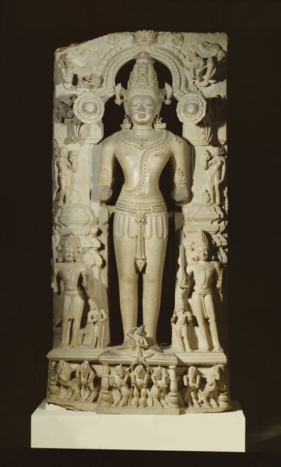 Surya, ze Slunečního chrámu v Konaraku, Orissa, dynastie Východní Ganga (vápenec) od Indian School