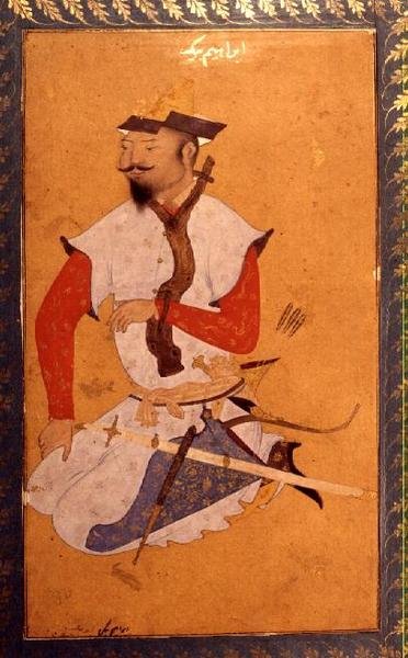 Turkomanský vězeň, z velkého alba Clive, 16. století od Indian School