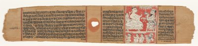 Vimalaprava konverzuje s Raji a Lakshmi, cca 1300 (neprůhledné wc na palmovém listu) od Indian School