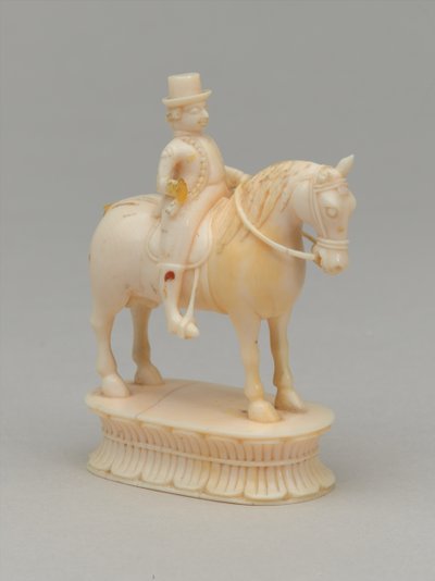 Bílý rytíř, šachová figurka, Indie, cca 1820 od Indian School