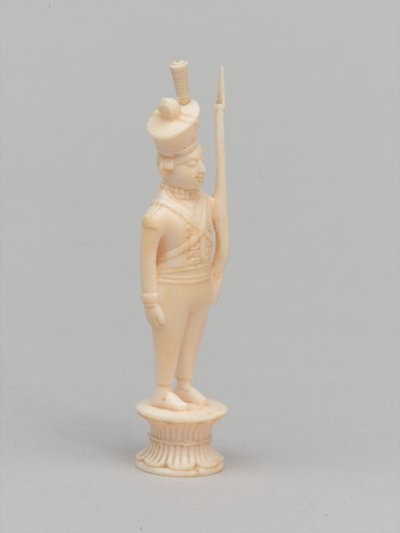 Bílý pěšec, šachová figurka, Indie, cca 1820 od Indian School