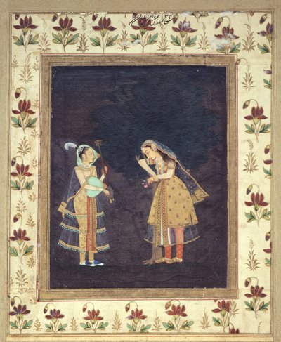 Žena poslouchá hudbu od Indian School
