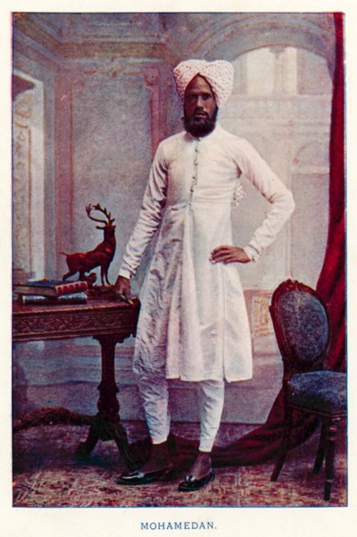 Indiánští domorodci: Mohamedan (barevná fotografie) od Indian photographer