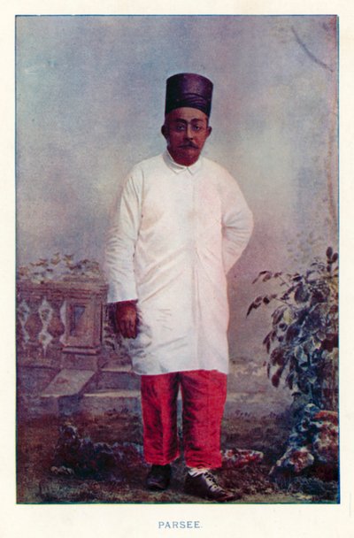 Indiánští domorodci: Parsee (barevná fotografie) od Indian photographer