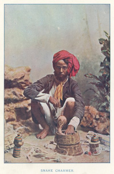 Indiánští domorodci: Zaříkávač hadů (barevná fotografie) od Indian photographer