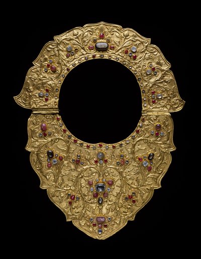 Náhrdelník, Buleleng Regency, Bali, kolem roku 1890 (zlato, rubíny, safíry a diamanty) od Indonesian School