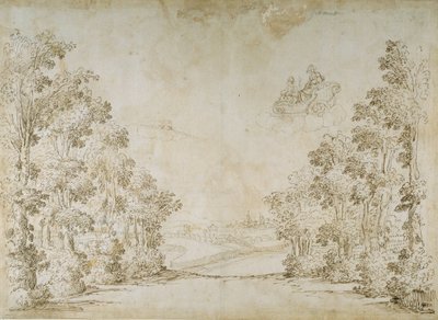 Mírová země (pero a inkoust na papíře) od Inigo Jones