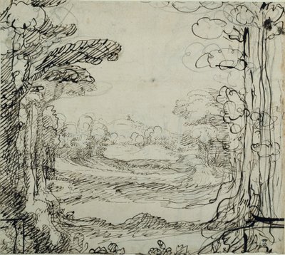Les (pero a inkoust na papíře) od Inigo Jones