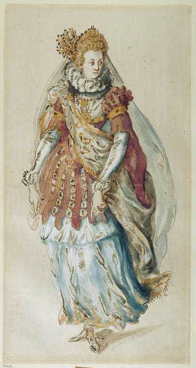 Transformovaná socha (akvarel na papíře) od Inigo Jones