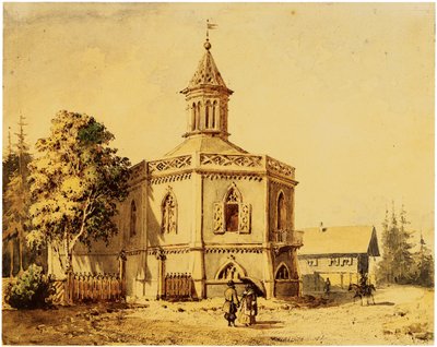 Pavilon mléčné farmy v parku Pavlovsk od Iosif Ivanovich Charlemagne