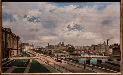 Pohled na Paříž z paláce Louvre od Ippolito Caffi