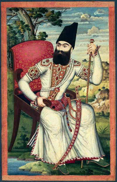 Portrét prince Abbáse Mirzy, cca 1820 od Iranian Master