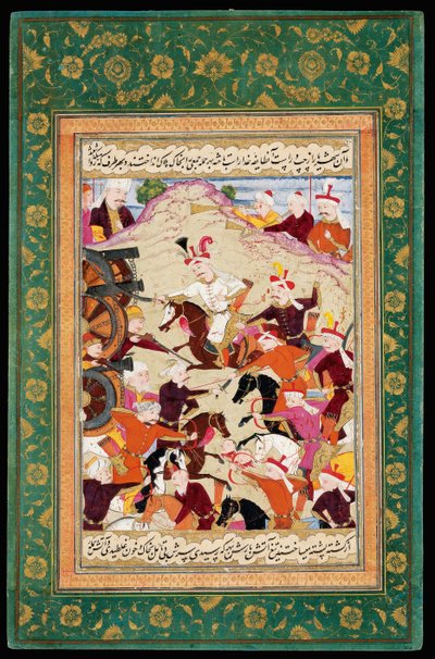 Shah Ismail I v bitvě u Chaldiranu od Iranian Master