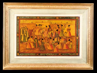 Jeden z dvojice malovaných panelů, Qajar Iran, 1850-75 od Iranian School