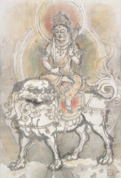 Irie Hako, Manjushri sedící na lvu od Irie Hako