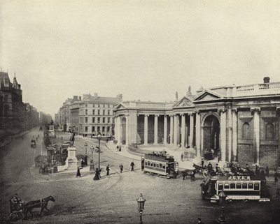 Bank of Ireland, bývalá budova parlamentu, Dublin (černobílá fotografie) od Irish Photographer