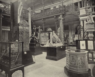 Centrální soud, Dublinské muzeum vědy a umění (černobílá fotografie) od Irish Photographer