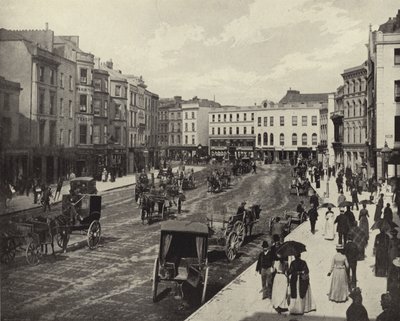 Patrick Street, Cork City (černobílá fotografie) od Irish Photographer
