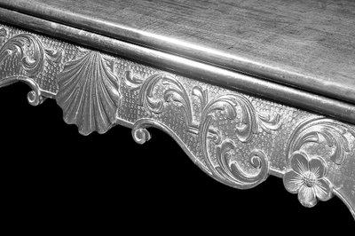 Detail karetního stolu George III, cca 1765 (mahagon) od Irish School
