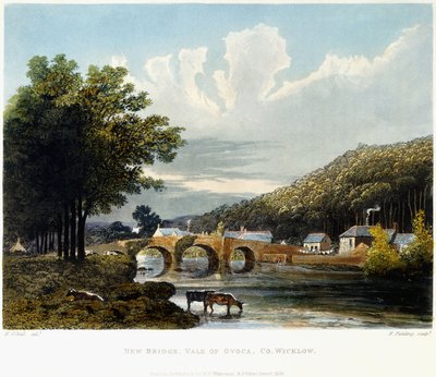 New Bridge, Vale of Ovoca, Co. Wicklow, 1835 od Irish School