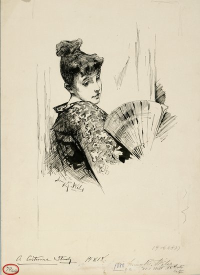 Studie kostýmů od Irving Ramsay Wiles