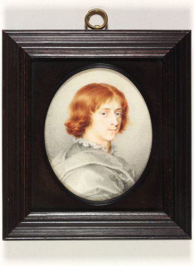 Mladý gentleman tradičně identifikovaný jako Isaac Oliver mladší, malířův syn (akvarel na pergamenu) od Isaac (attr. to) Oliver