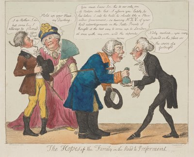 Die Hoffnungen der Familie auf dem Weg zur Bevorzugung od Isaac Cruikshank