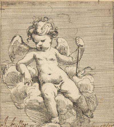 Putto drží pochodeň od Isaac Fuller