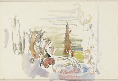 Umělci na jevišti od Isaac Israels