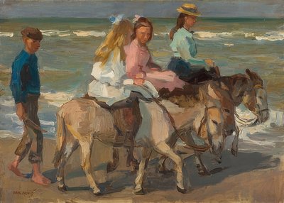 Jezdit na oslu. 1898-1901 od Isaac Israels