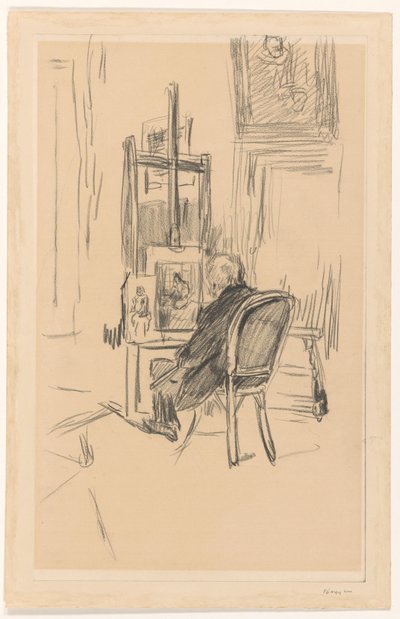 Jozef Israels ve svém ateliéru od Isaac Israels