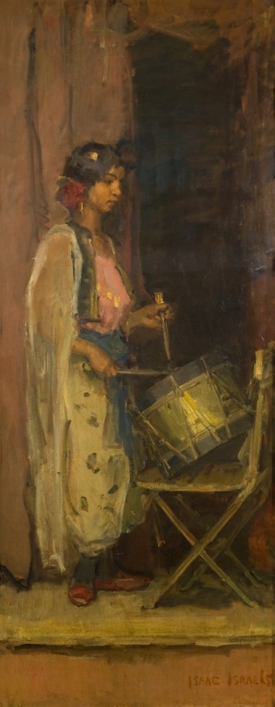 Egyptská bubenice (olej na plátně) od Isaac Israels
