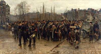 Transport koloniálních vojáků od Isaac Israels