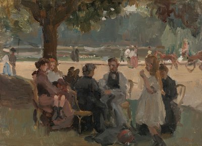V Bouloňském lesíku u Paříže od Isaac Israels