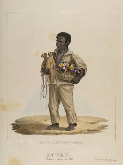 Lovey, deska 8 ze Sketches of Character..., 1838 od Isaac Mendes Belisario