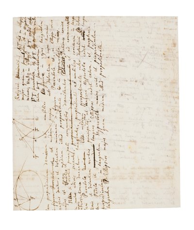Dvě stránky revizí Principia Mathematica od Isaac Newton